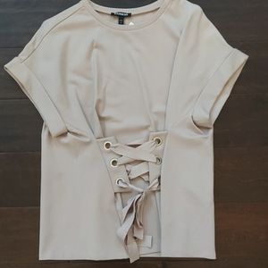 Express mauve corset style top NWT 3